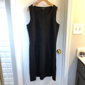 Black Eileen Fisher linen dress